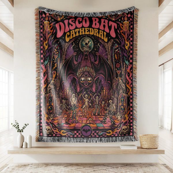 Disco Bat Cathedral Blanket
