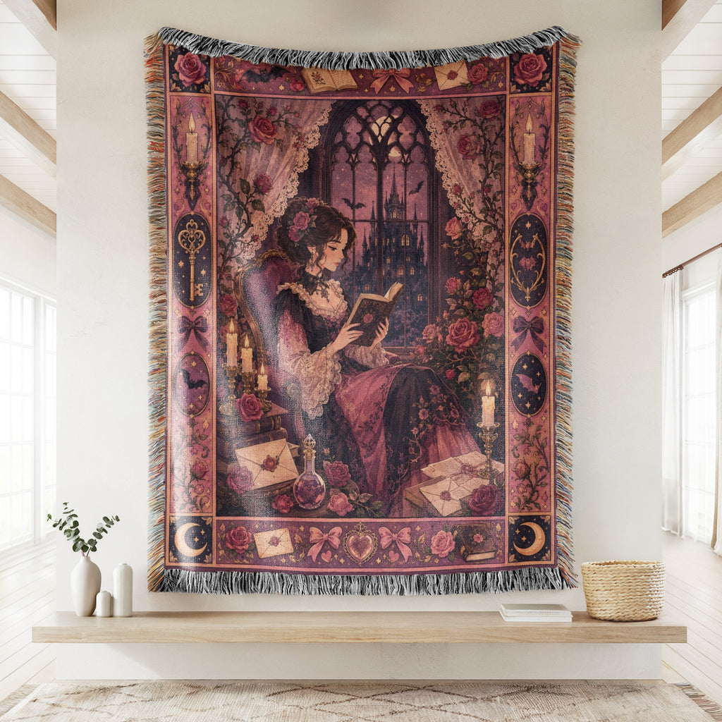 Rosebound Gothic Reader Blanket