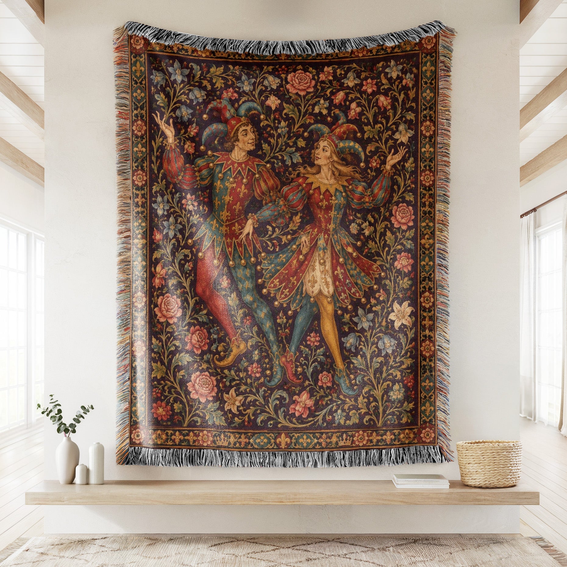 The Jesters of the Rose Court Blanket Secondary image