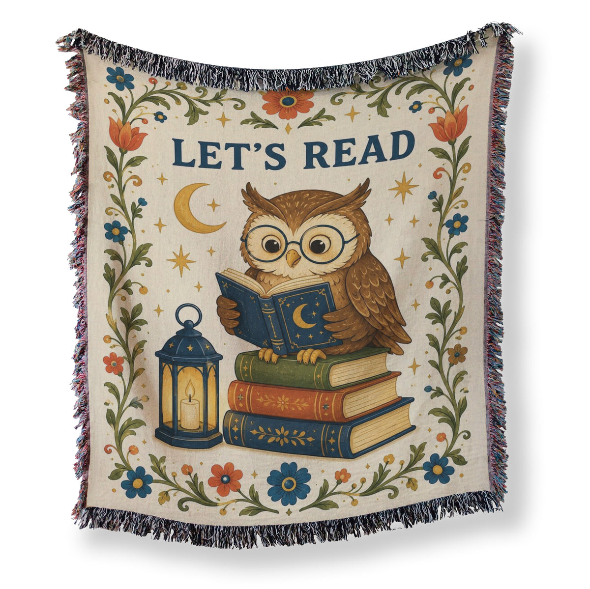 Let's Read Scholar Owl Blanket Main image