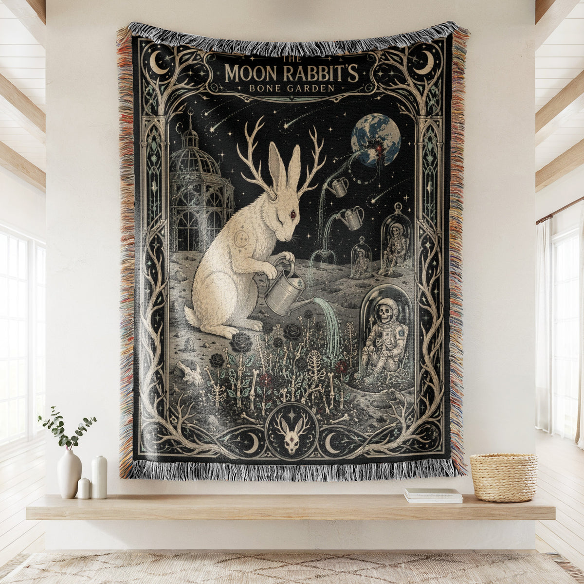 The Moon Rabbit's Bone Garden Blanket