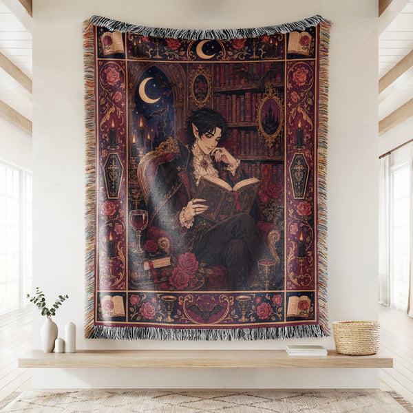 Midnight Vampire Reader Blanket