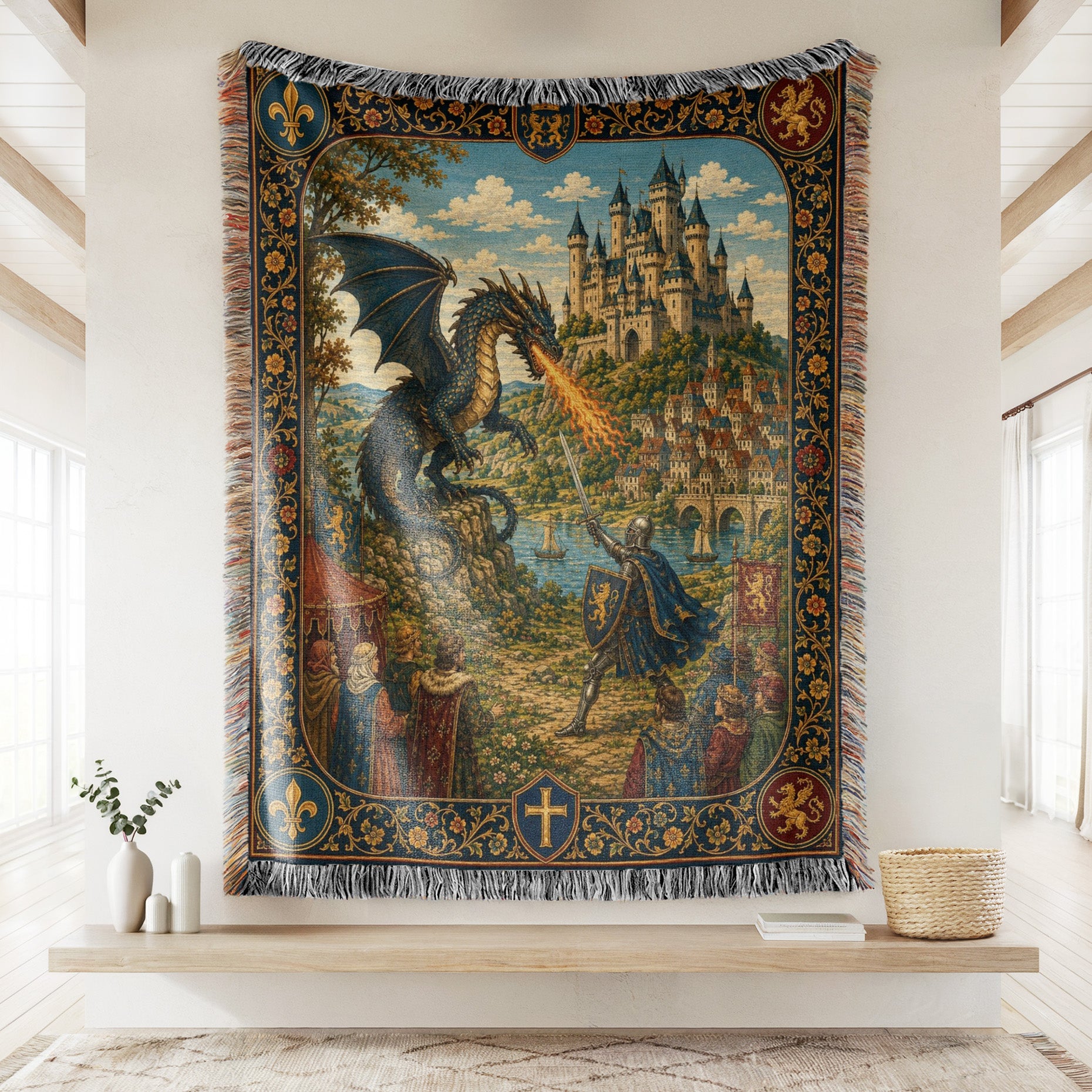 The Azure Dragon of the Vale Blanket Secondary image