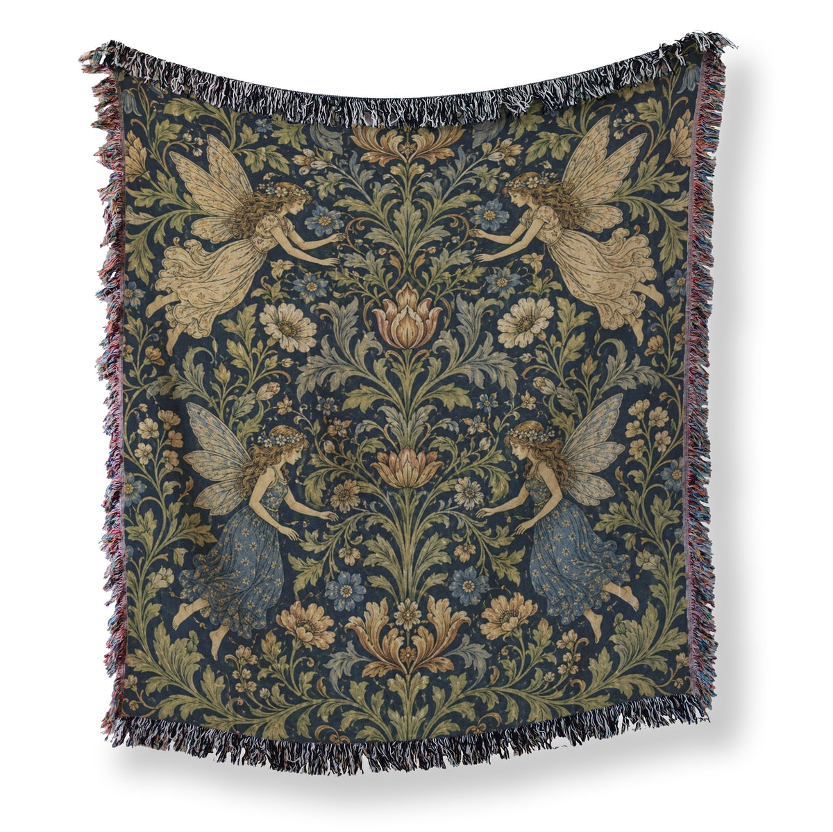Midnight Floral Fairy Tapestry Blanket Main image