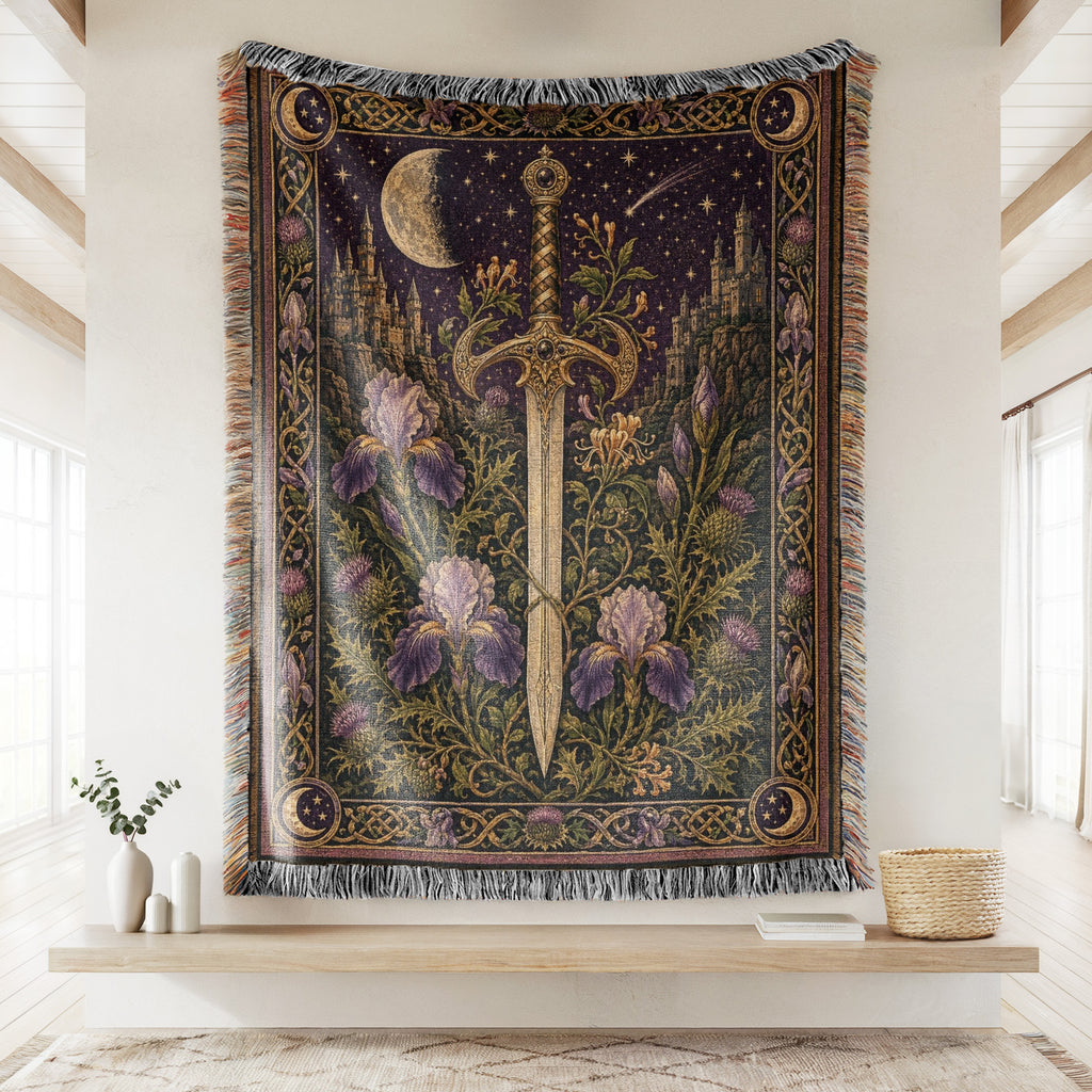 The Crescent Iris Sword Blanket