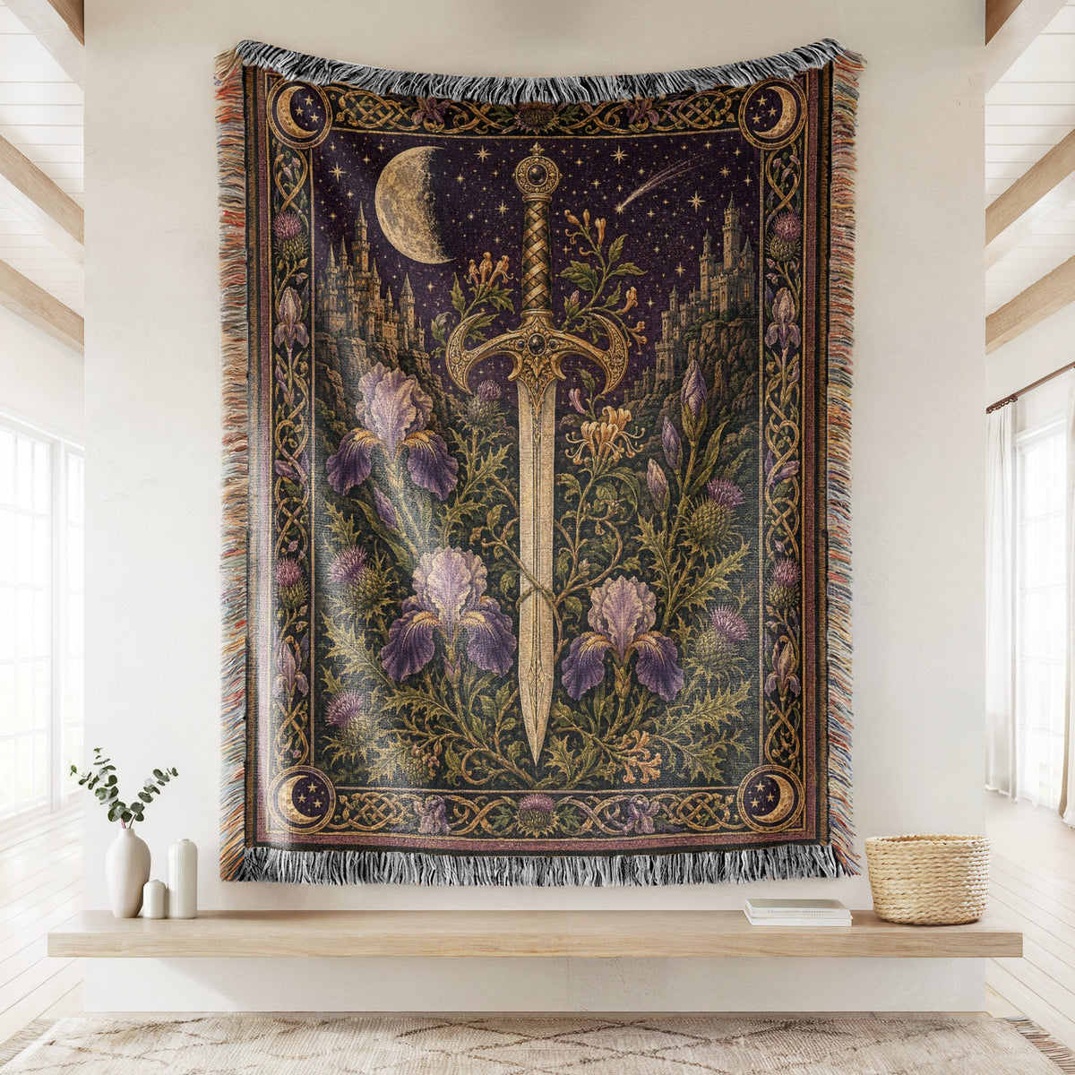The Crescent Iris Sword Blanket