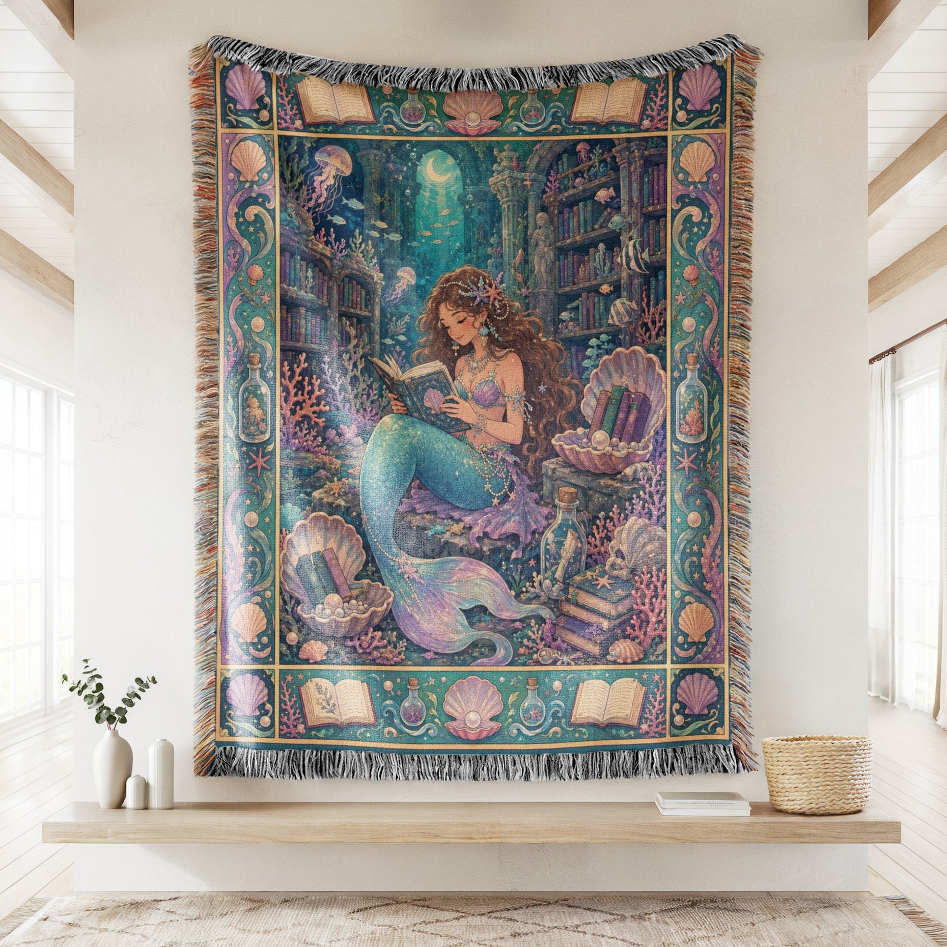 Mermaid's Secret Library Blanket Secondary image