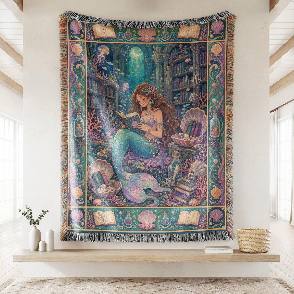 Mermaid's Secret Library Blanket