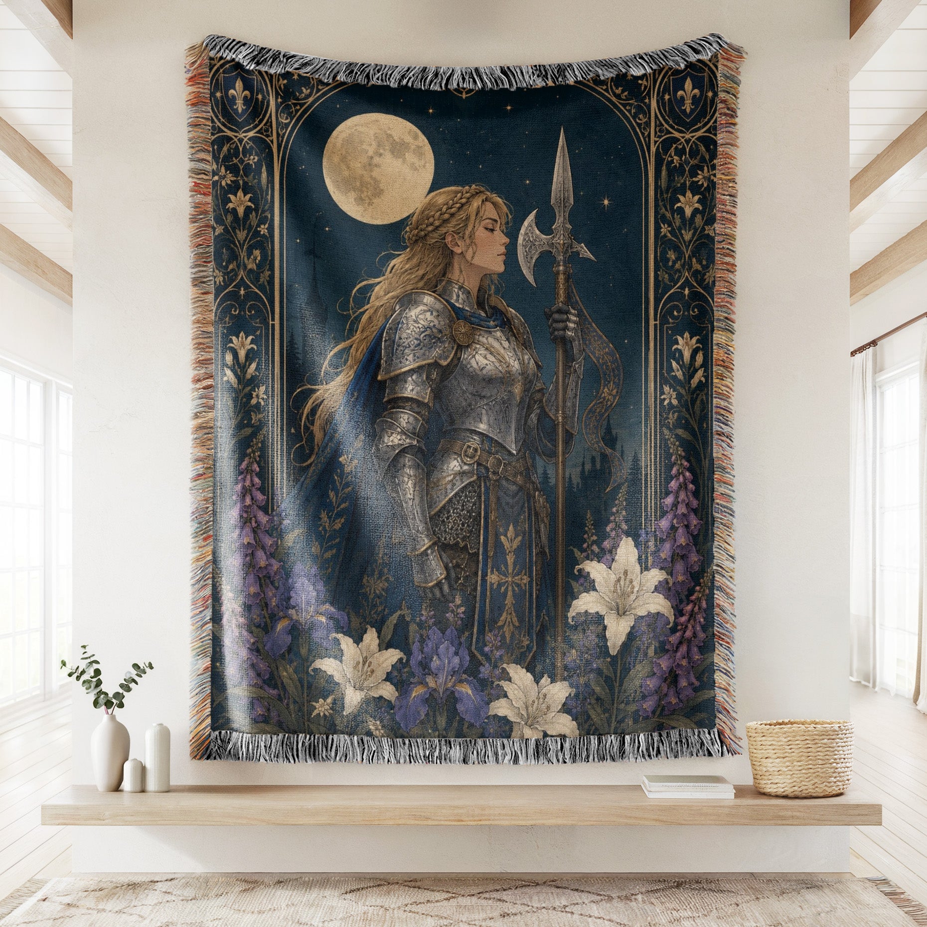 The Moonlit Sentinel Blanket Secondary image