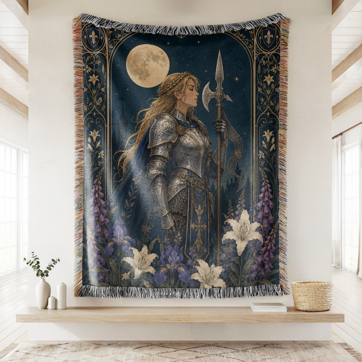 The Moonlit Sentinel Blanket