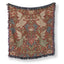 Crimson Floral Fairy Tapestry Blanket