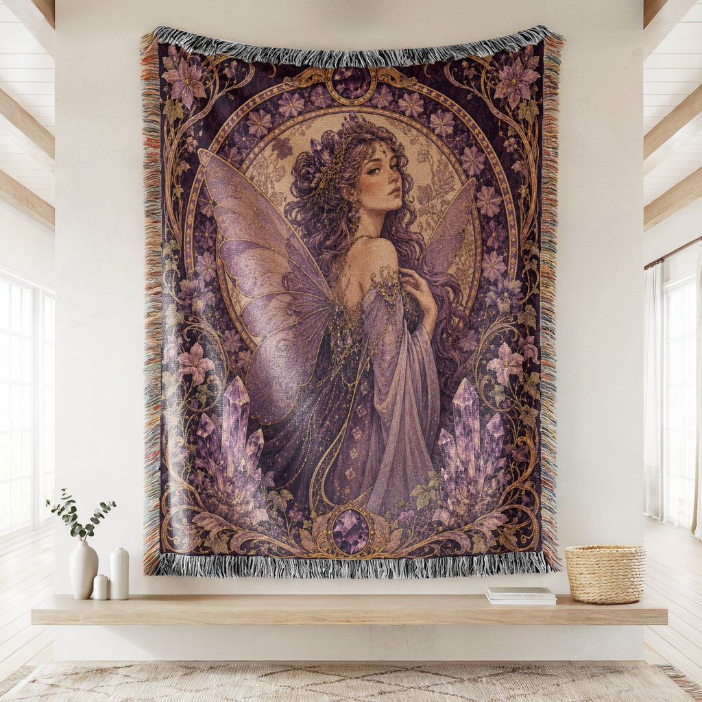 Amethyst Art Nouveau Fairy Blanket