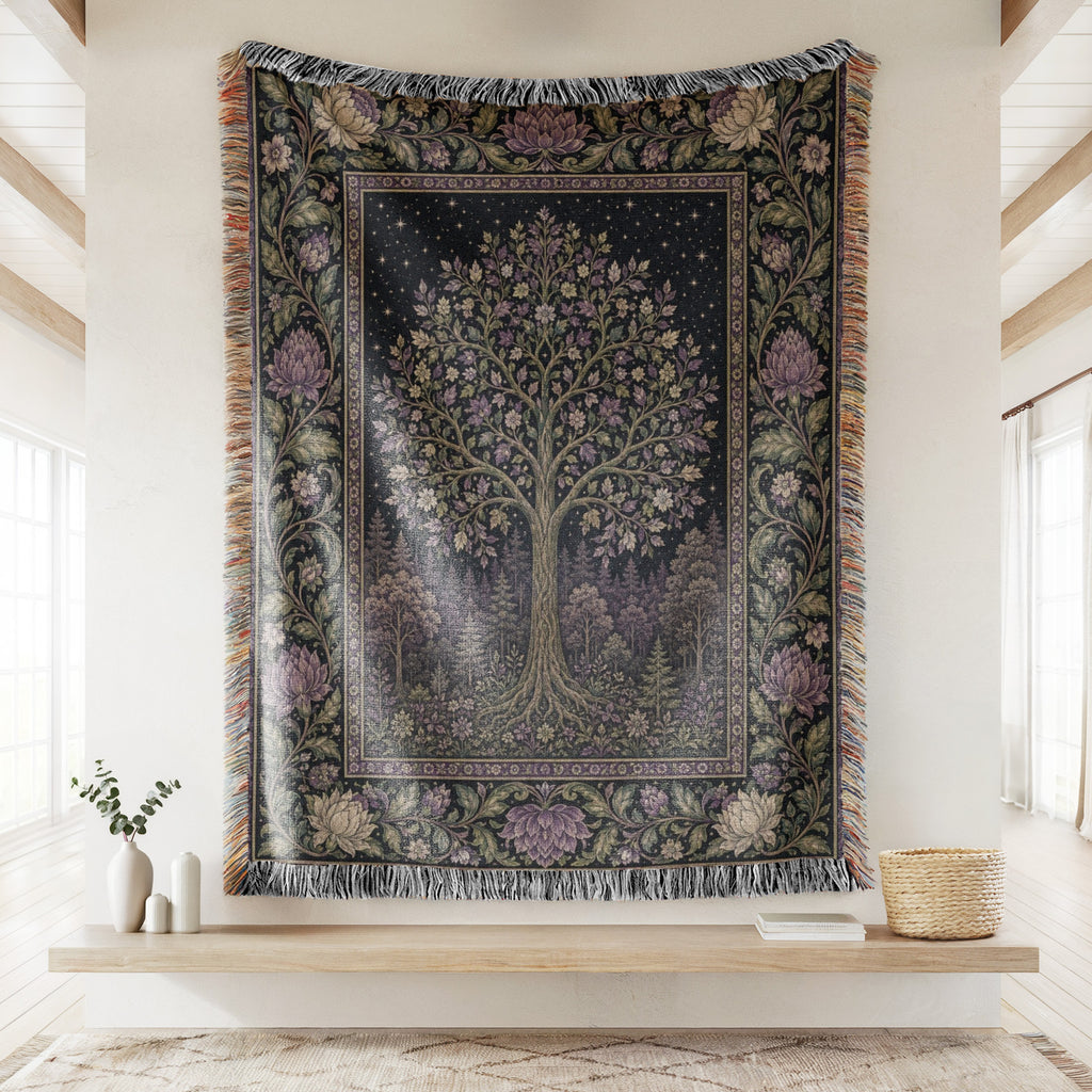 Violet Moon Grove Blanket