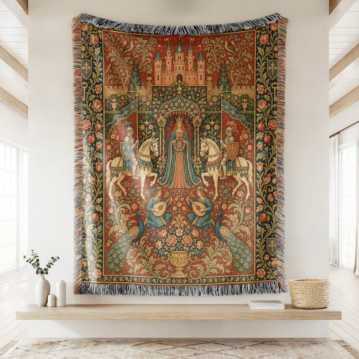 The Queen of the Rose Court Blanket