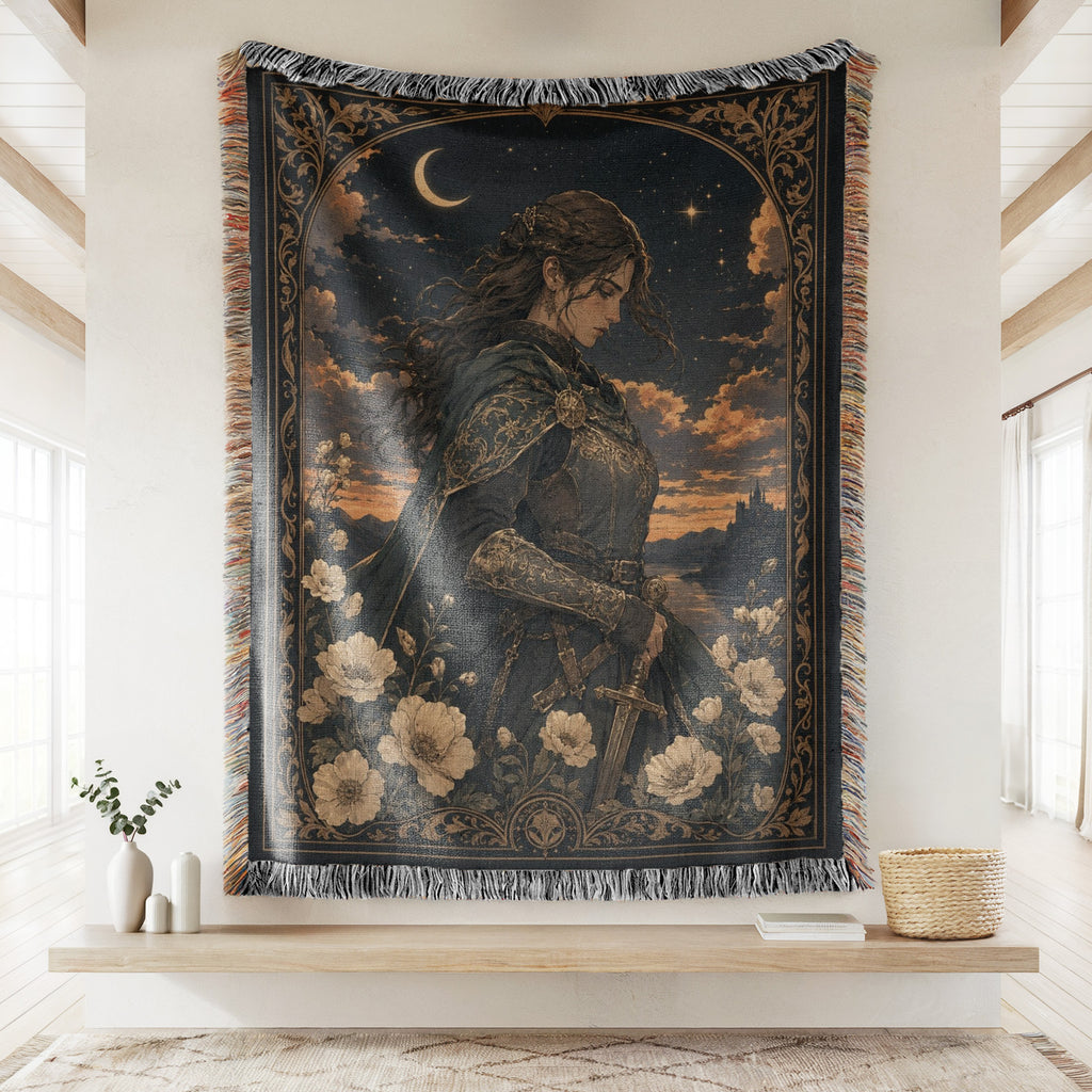 The Crescent Moon Knight Blanket