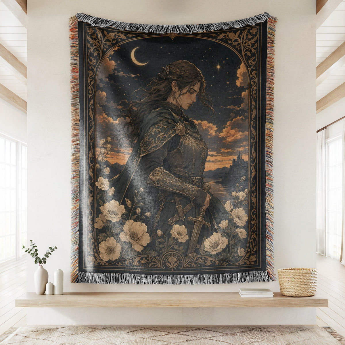 The Crescent Moon Knight Blanket