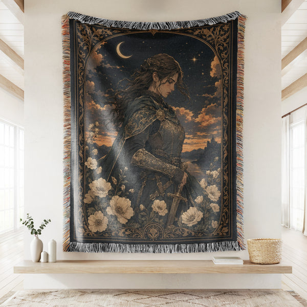 The Crescent Moon Knight Blanket