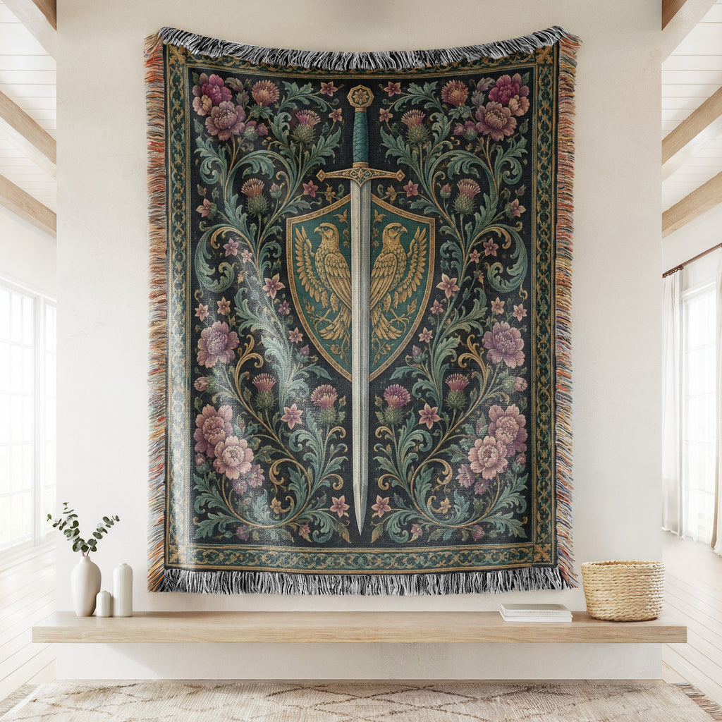 The Falcon Shield Sword Blanket