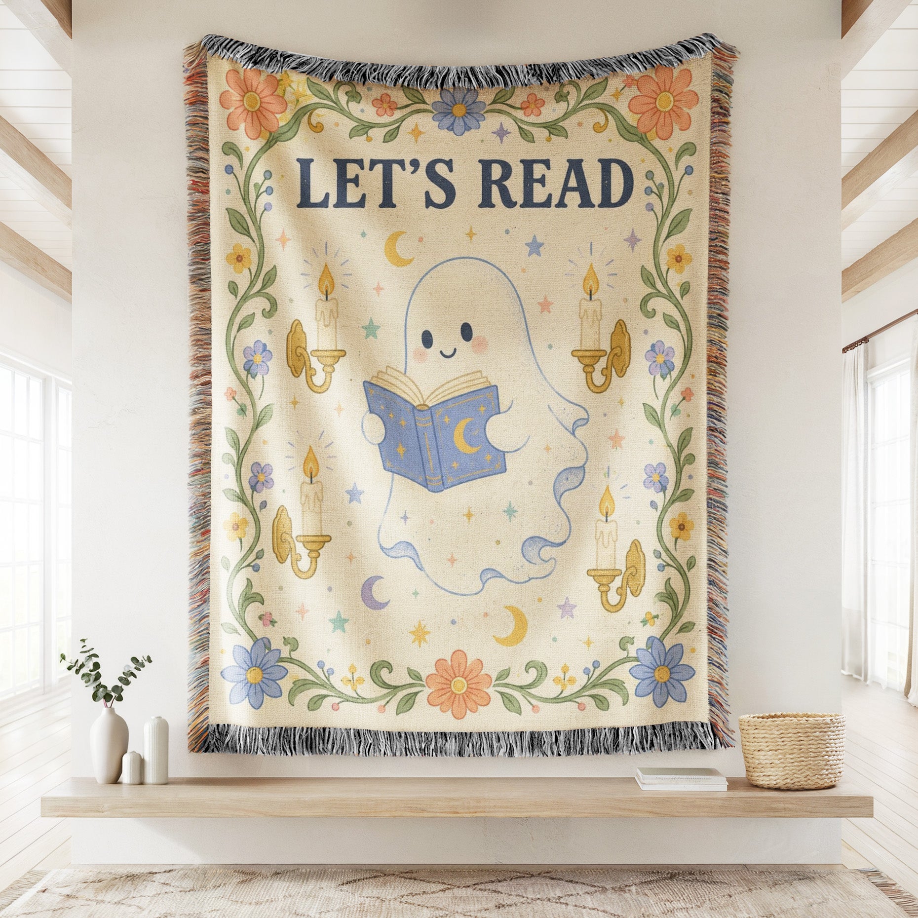 Let's Read Candlelit Ghost Blanket Secondary image
