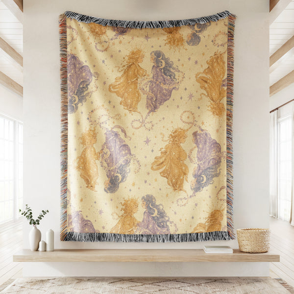 Gemini Celestial Twins Pattern Blanket
