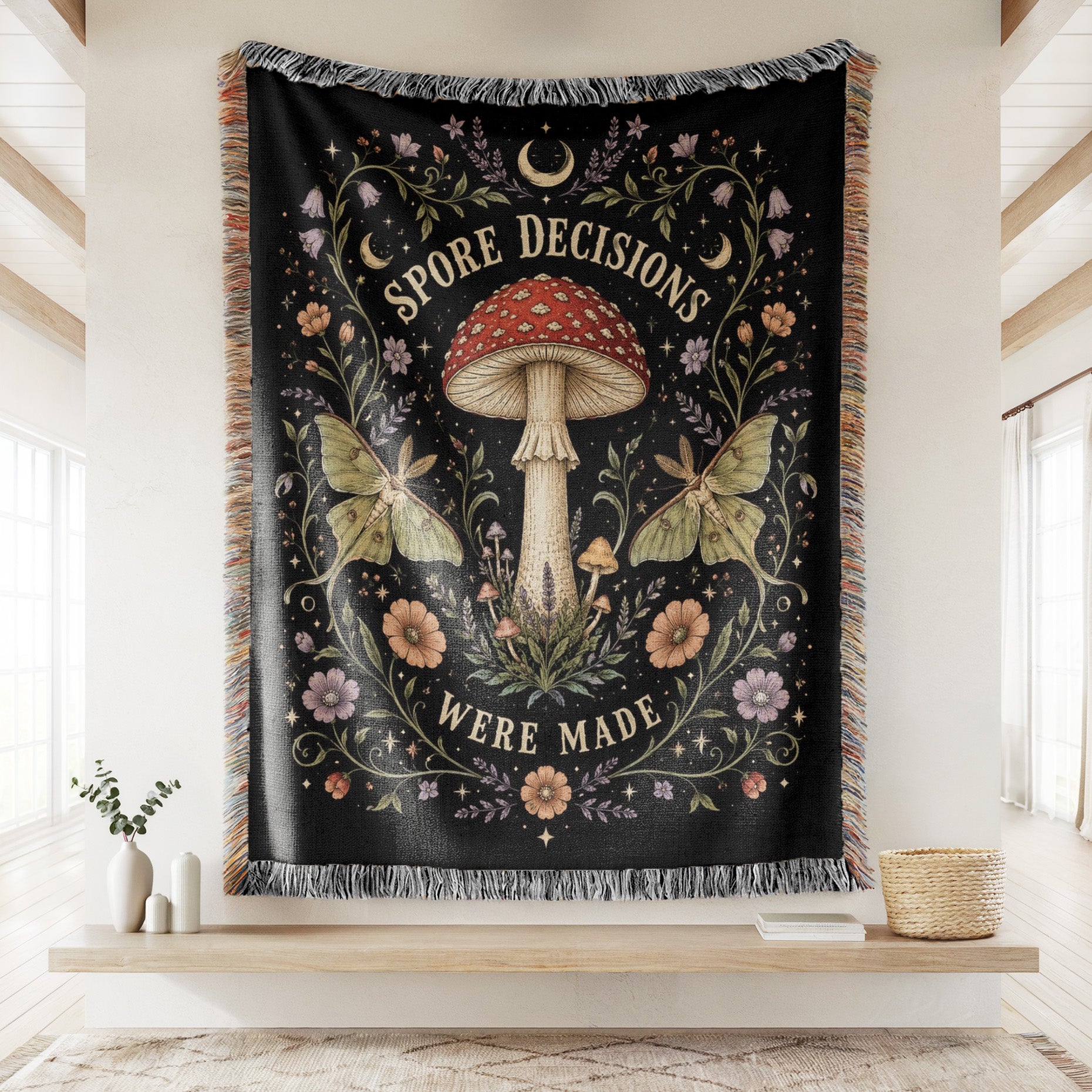 Spore Decisions Were Made Mushroom Blanket Secondary image