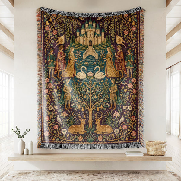The Swan Court of Willowmere Blanket