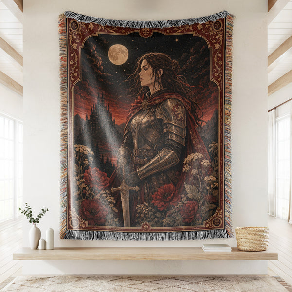 The Crimson Moon Knight Blanket