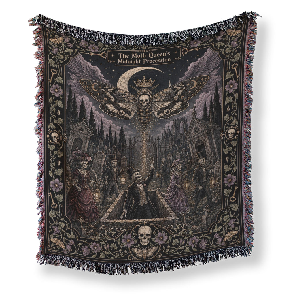 The Moth Queen's Midnight Procession Blanket