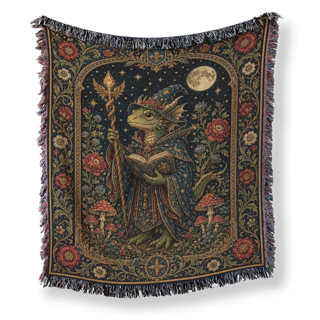 Green Dragon Wizard Reader Blanket