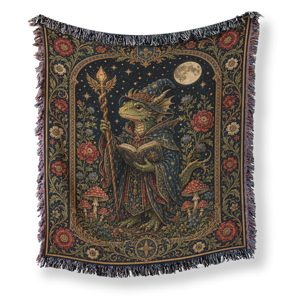 Green Dragon Wizard Reader Blanket