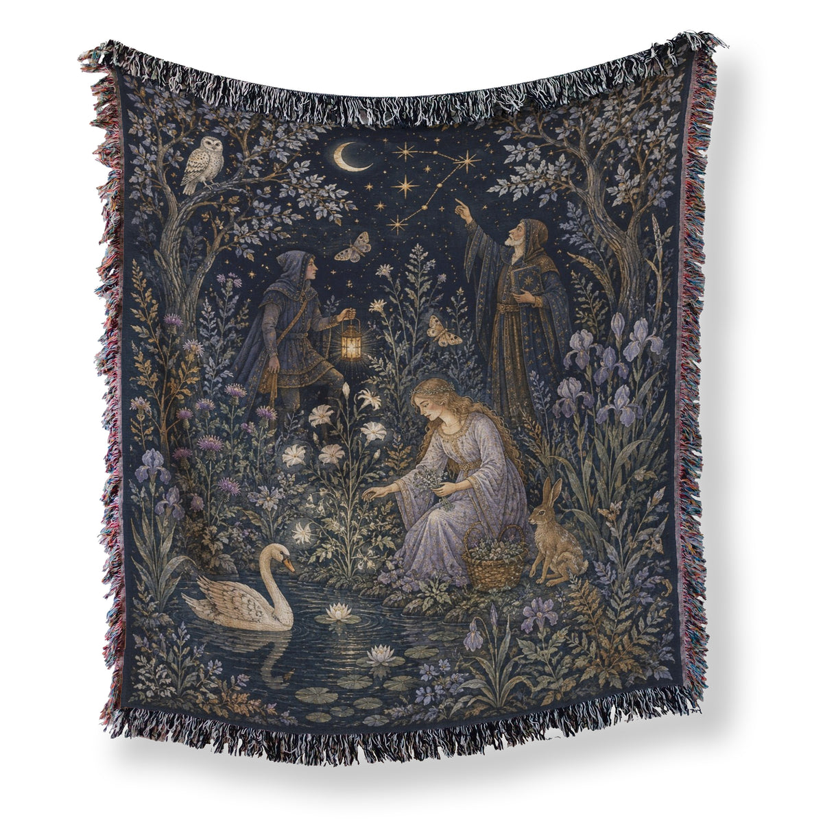 The Starlit Enchanters’ Garden Blanket Main image