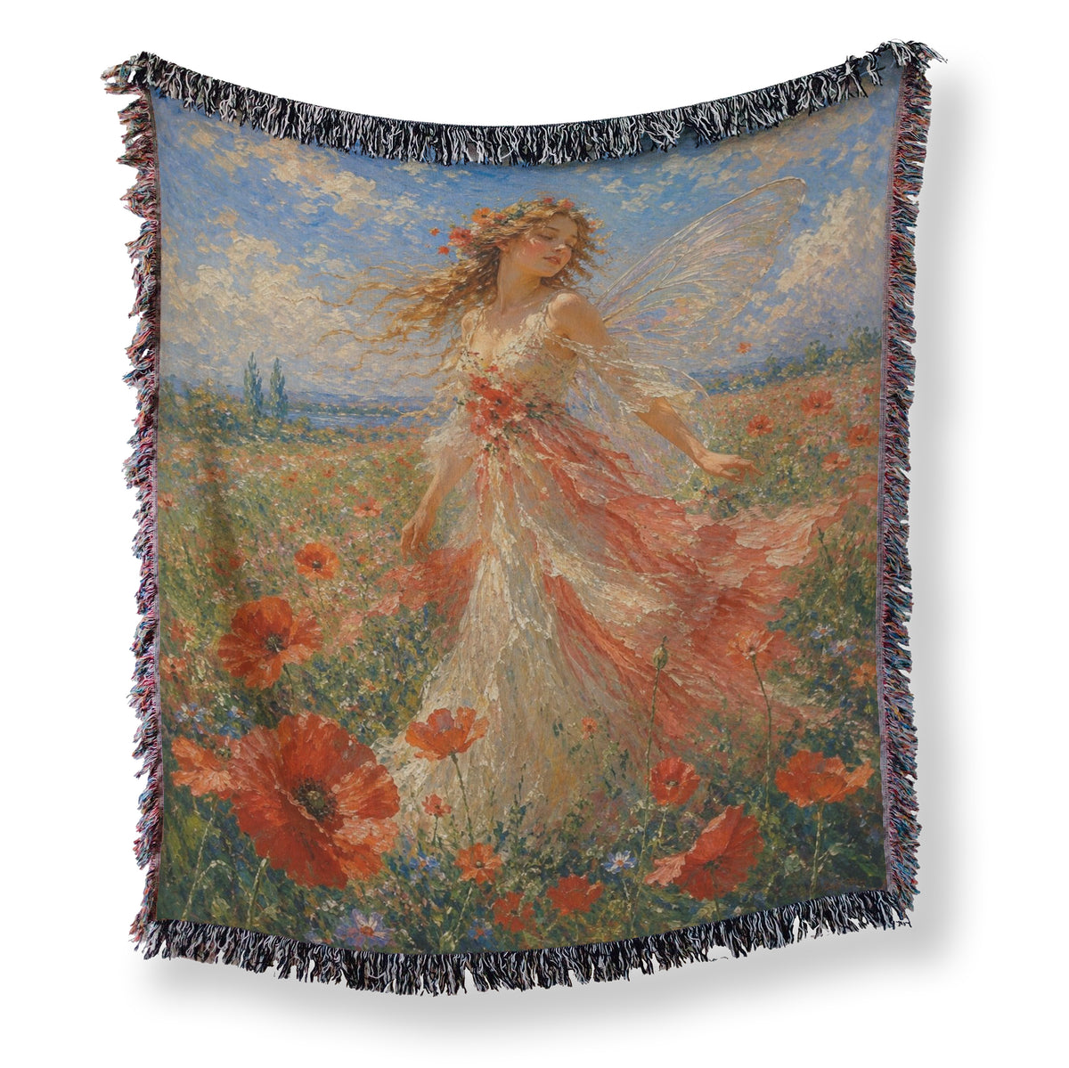 Poppy Meadow Fairy Blanket