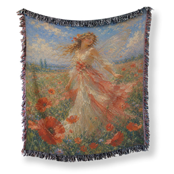 Poppy Meadow Fairy Blanket