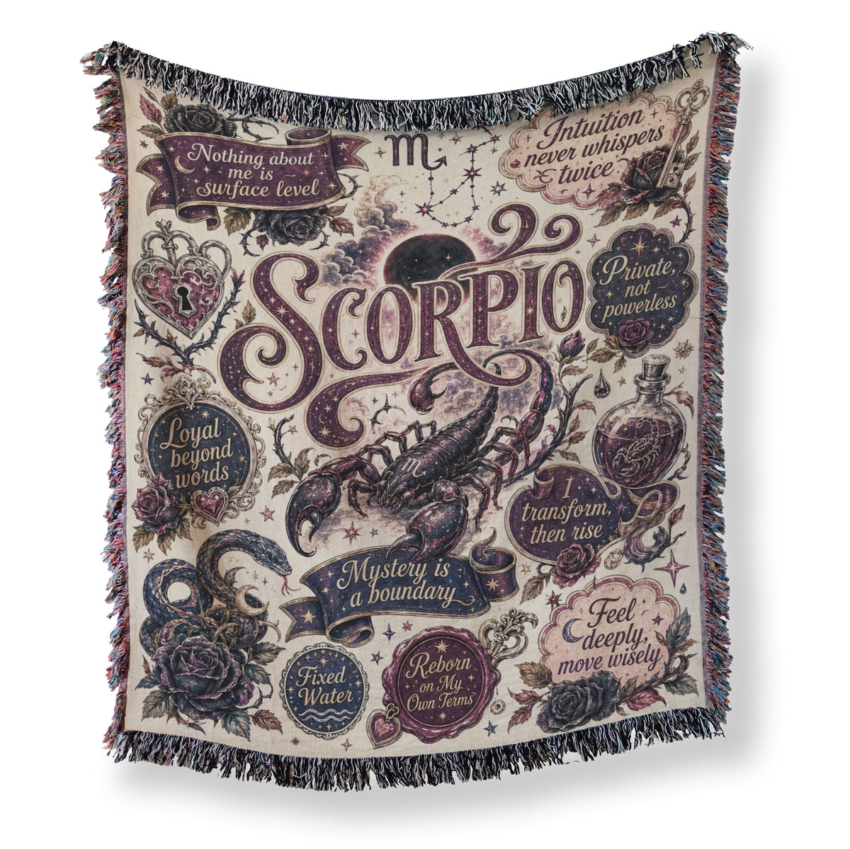 Scorpio – Velvet Mystery Zodiac Blanket Main image