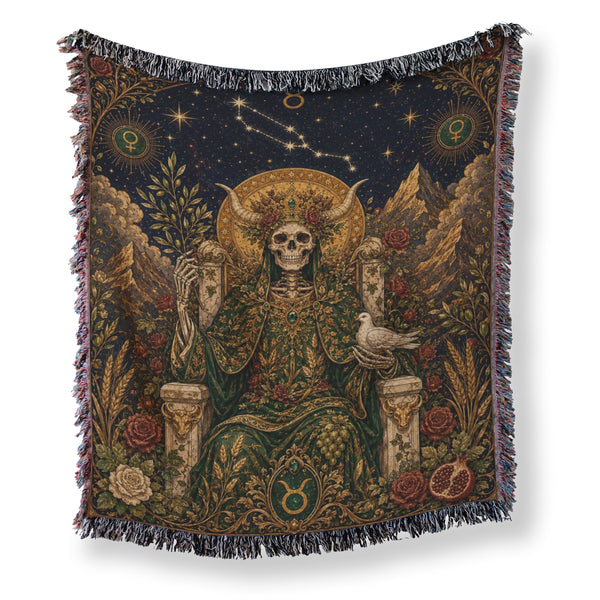 Taurus Thorned Sovereign – Gothic Zodiac Blanket