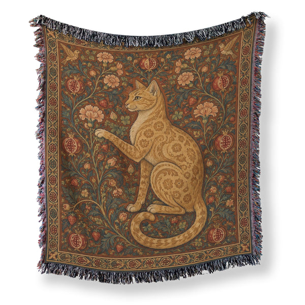 The Pomegranate Cat Blanket