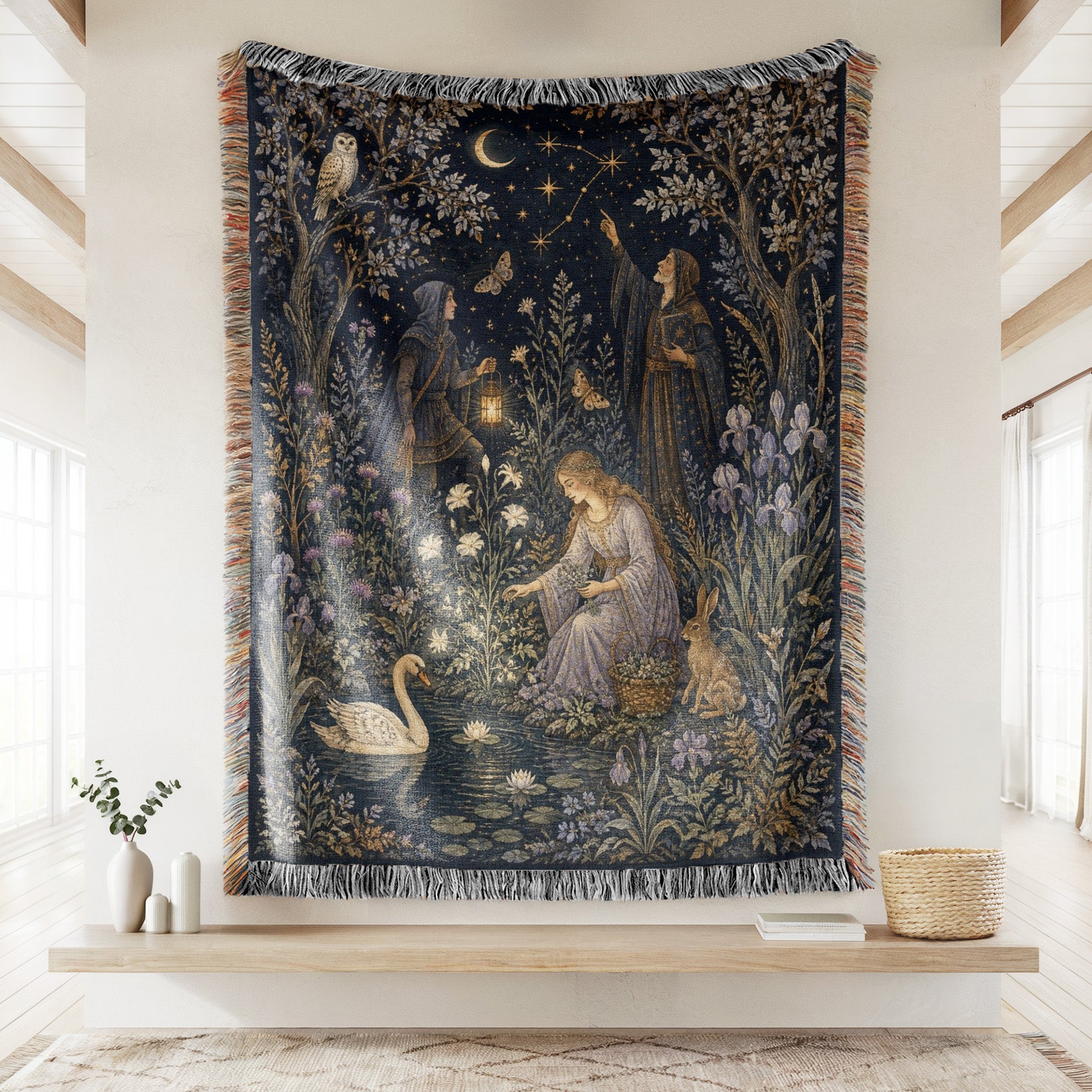 The Starlit Enchanters’ Garden Blanket Secondary image