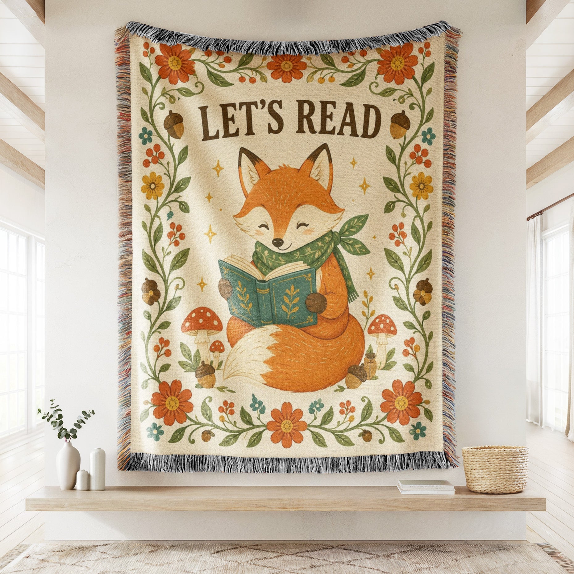 Let's Read Woodland Fox Blanket Secondary image