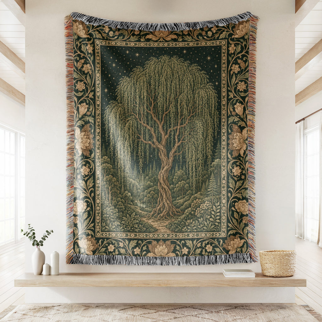 The Whispering Willow Blanket