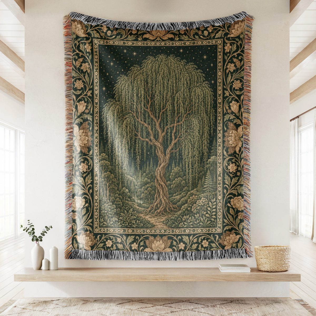 The Whispering Willow Blanket