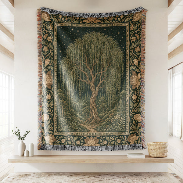The Whispering Willow Blanket