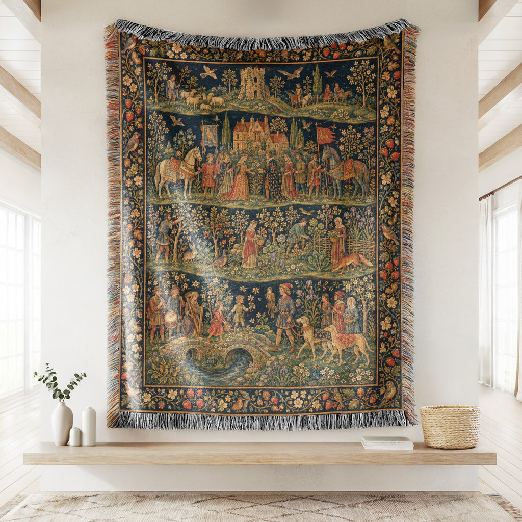 The Tapestry of Courtly Life Blanket