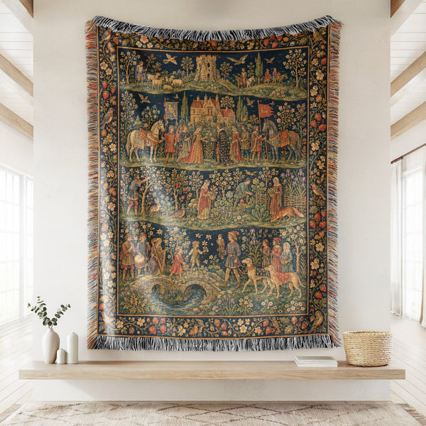The Tapestry of Courtly Life Blanket