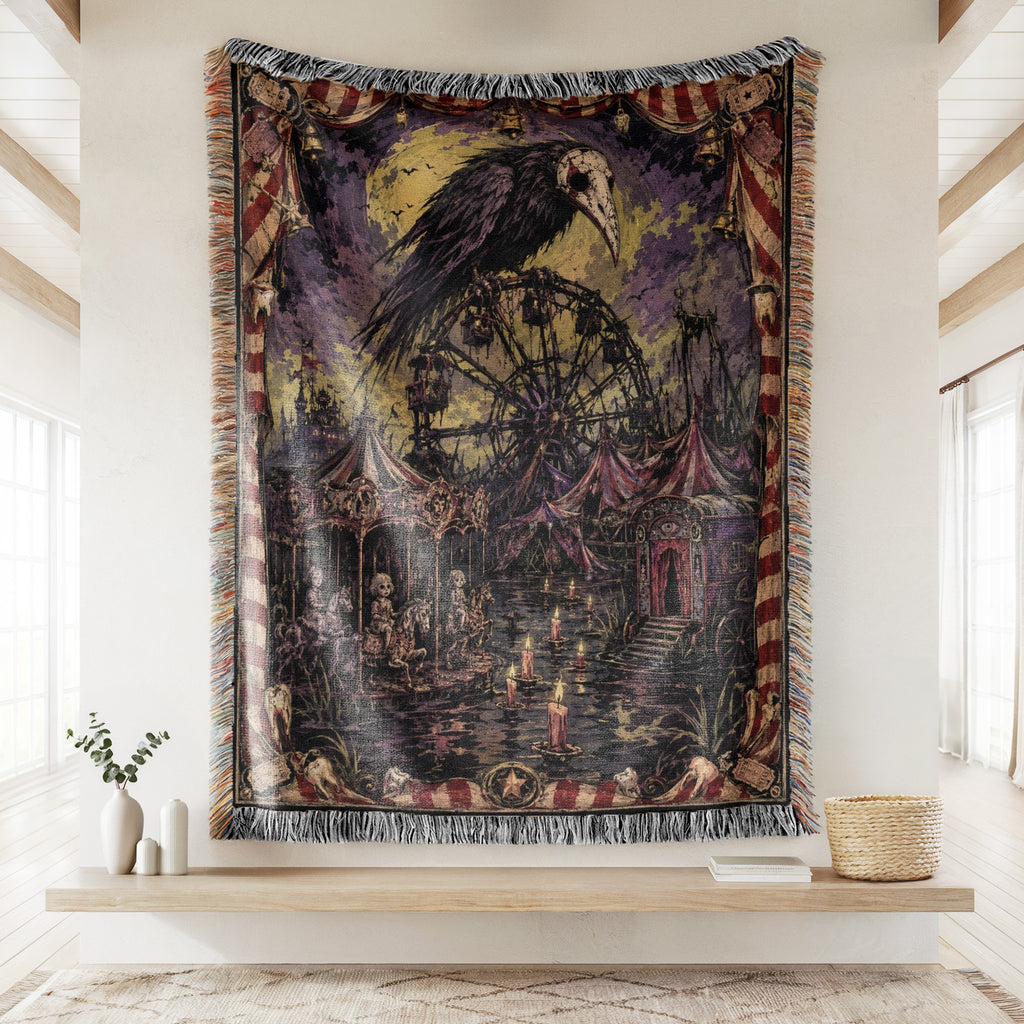 Raven's Midnight Carnival Blanket