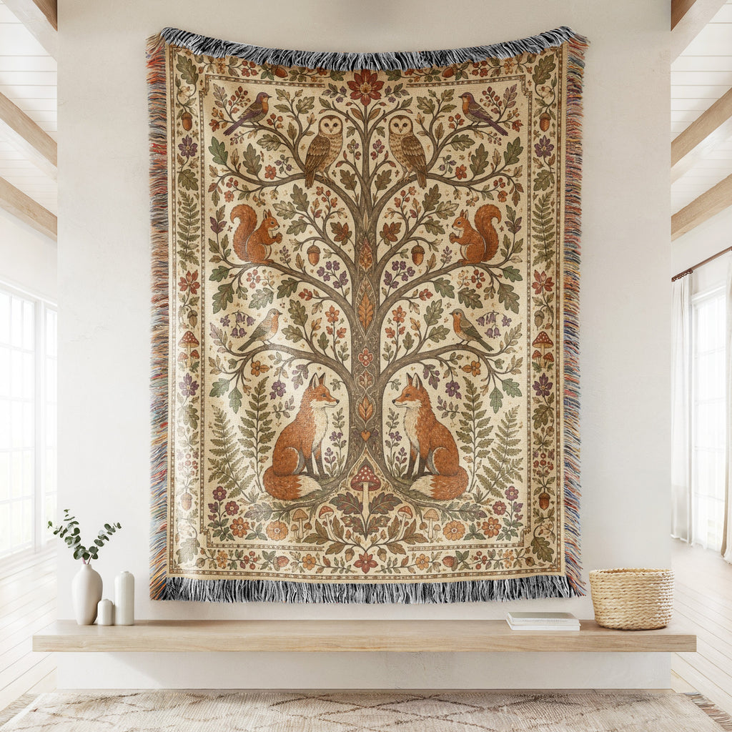 Woodland Tree of Life Blanket