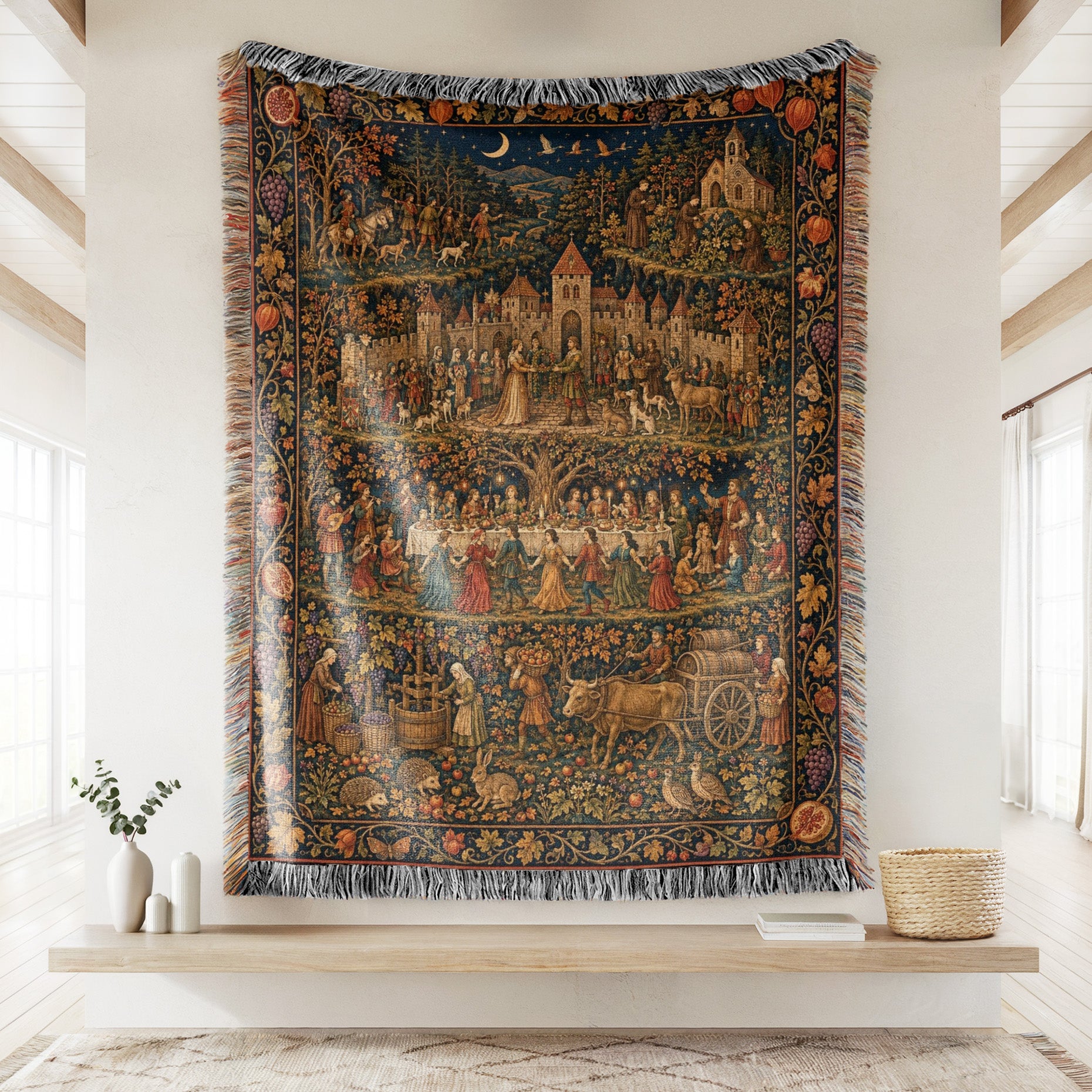 The Moonlit Harvest Feast Blanket Secondary image