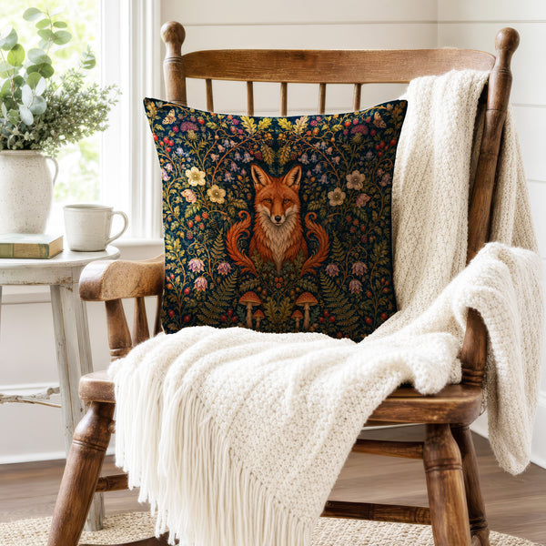 The Fox of the Vale – Medieval Woodland Pillow
