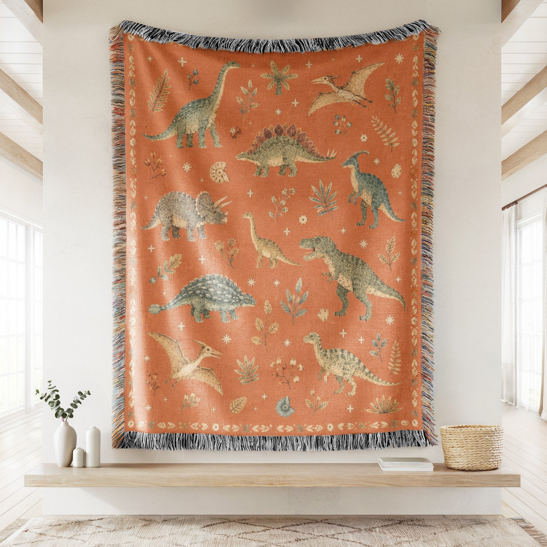 Prehistoric Friends Dinosaur Blanket Secondary image