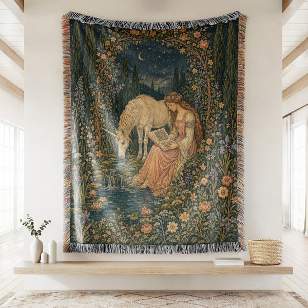 The Unicorn Reader’s Garden Blanket