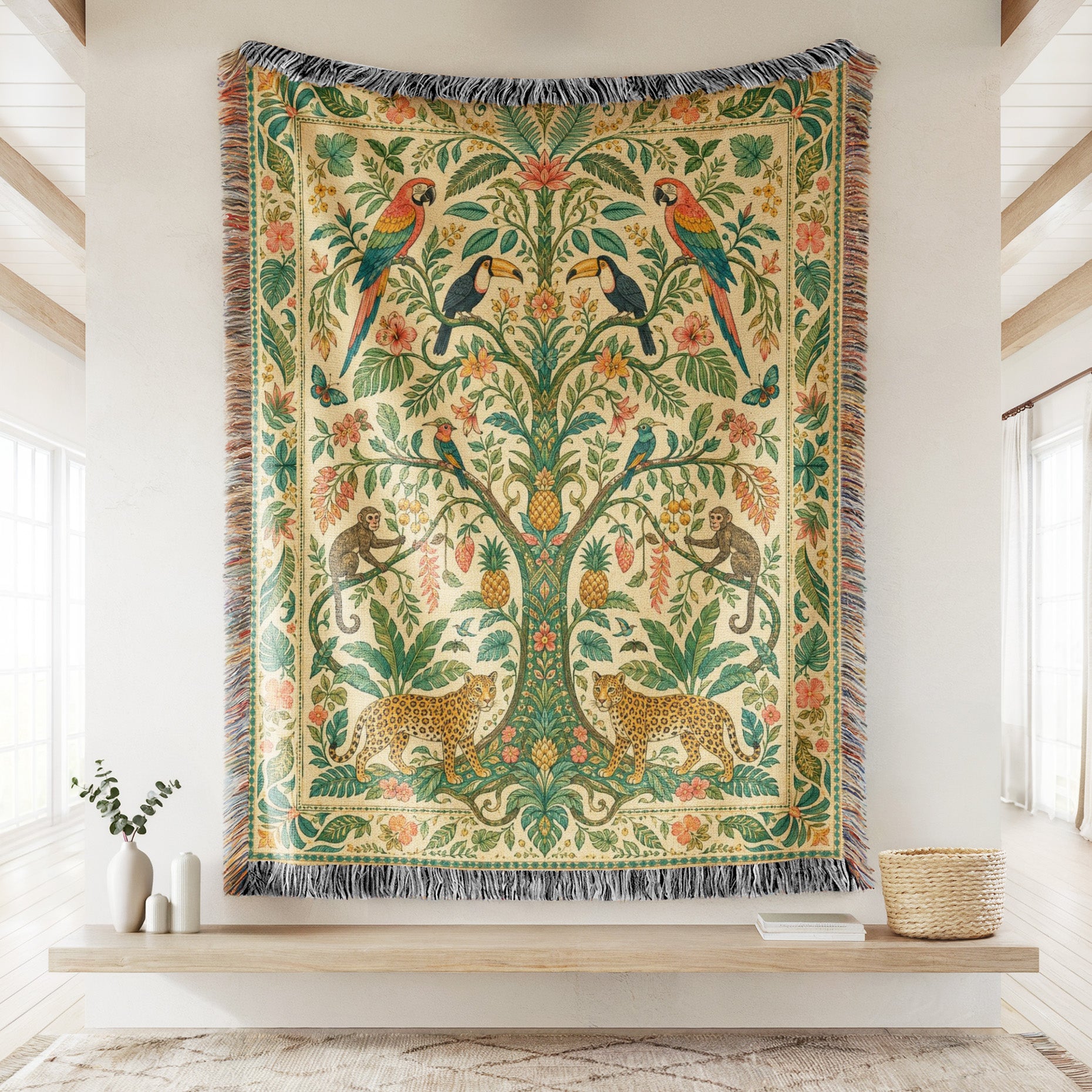 Tropical Tree of Life Blanket Secondary image